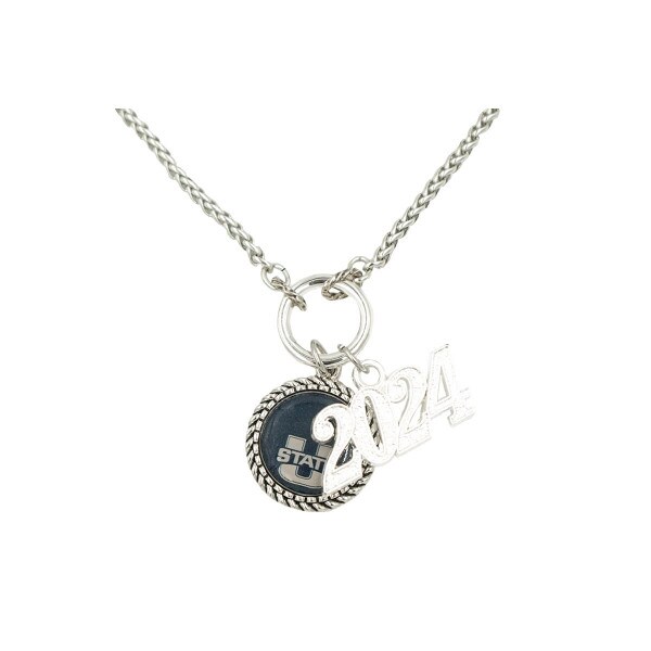 U-State 23 Graduation Necklace Silver